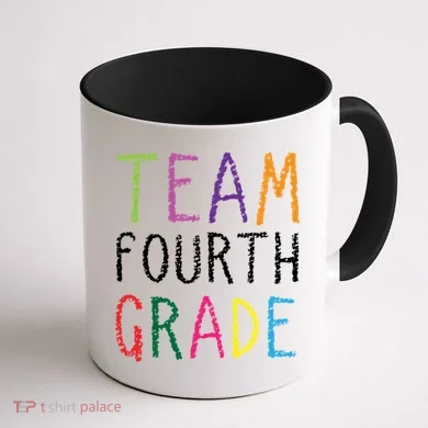 Team Fourth Grade Coffee Mug back