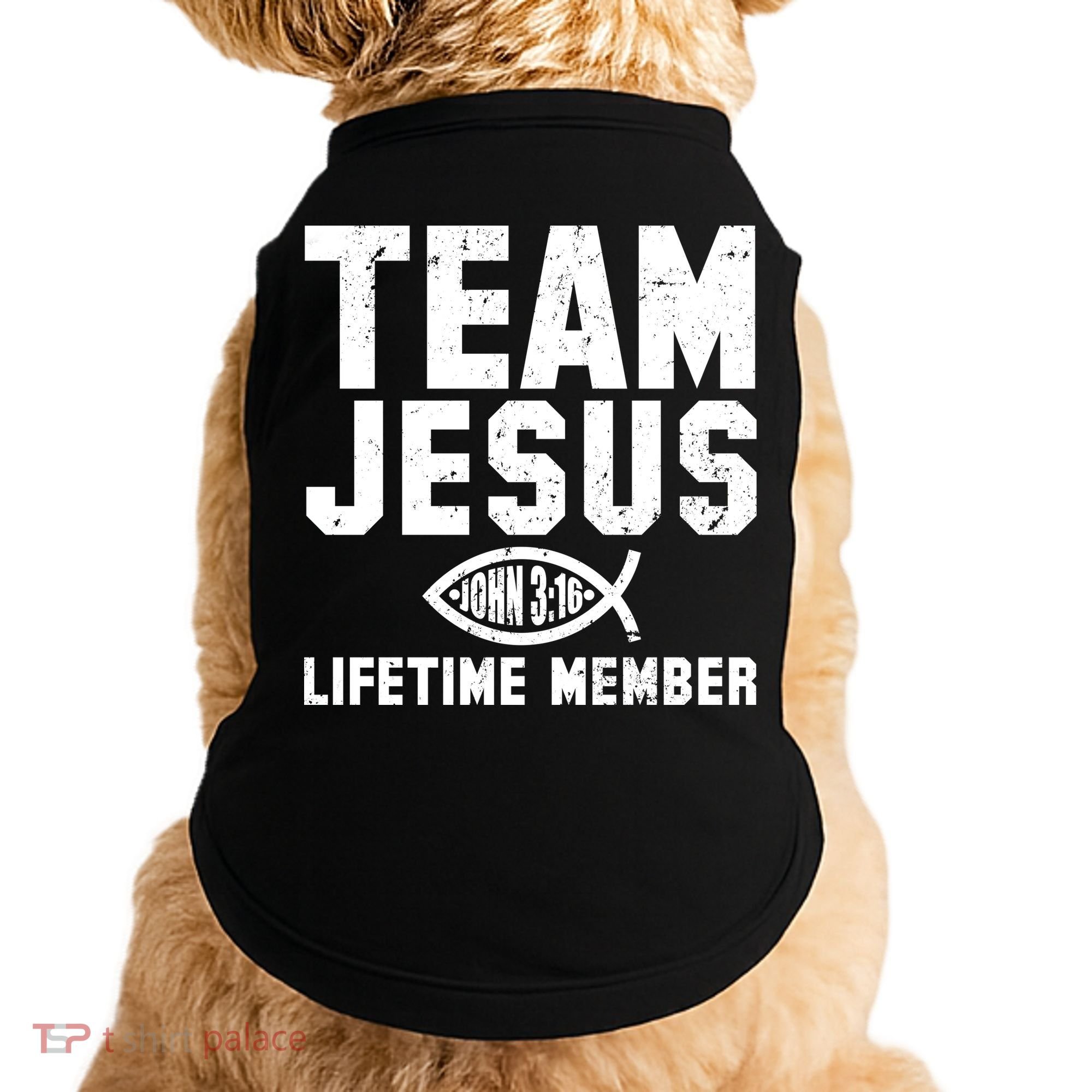 Team Jesus Lifetime Member John 3:16 Doggie Tank