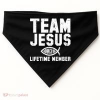 Team Jesus Lifetime Member John 3:16 USA-Made Doggie Bandana thumb 0