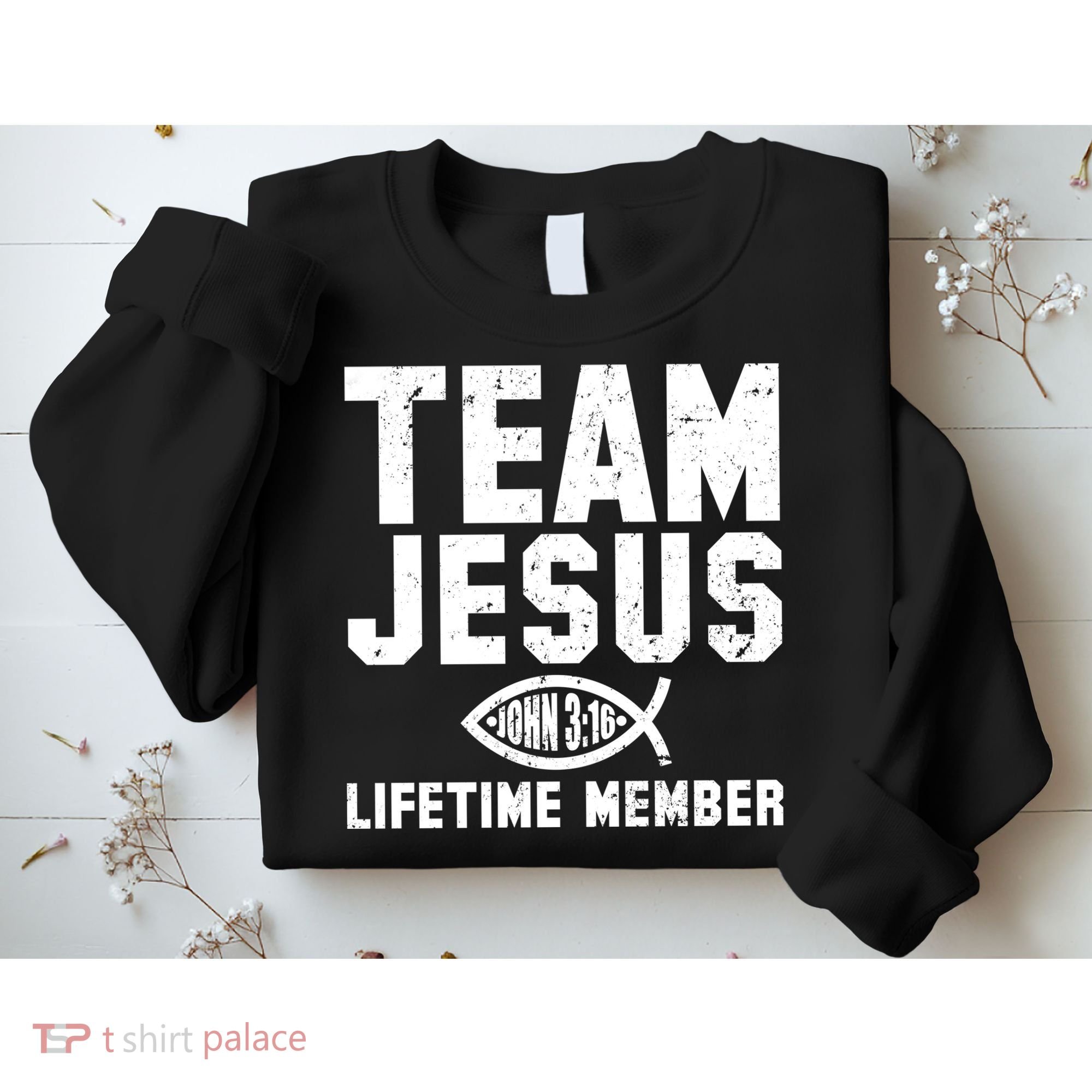 Team Jesus Lifetime Member John 3:16 Sweatshirt