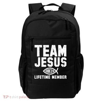 Team Jesus Lifetime Member John 3:16 Backpack