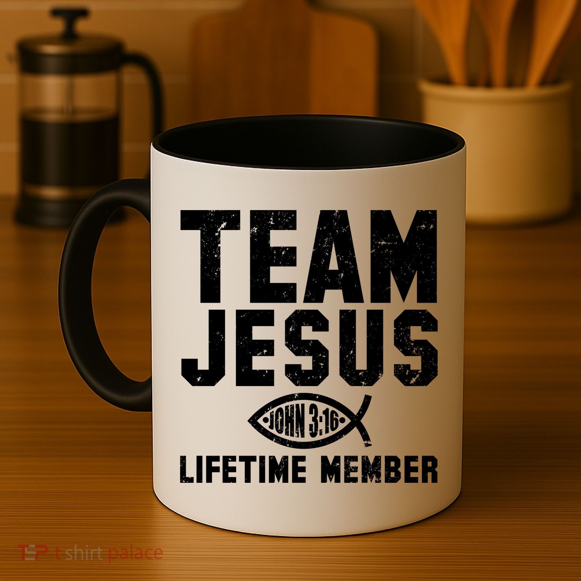 Team Jesus Lifetime Member John 3:16 Coffee Mug