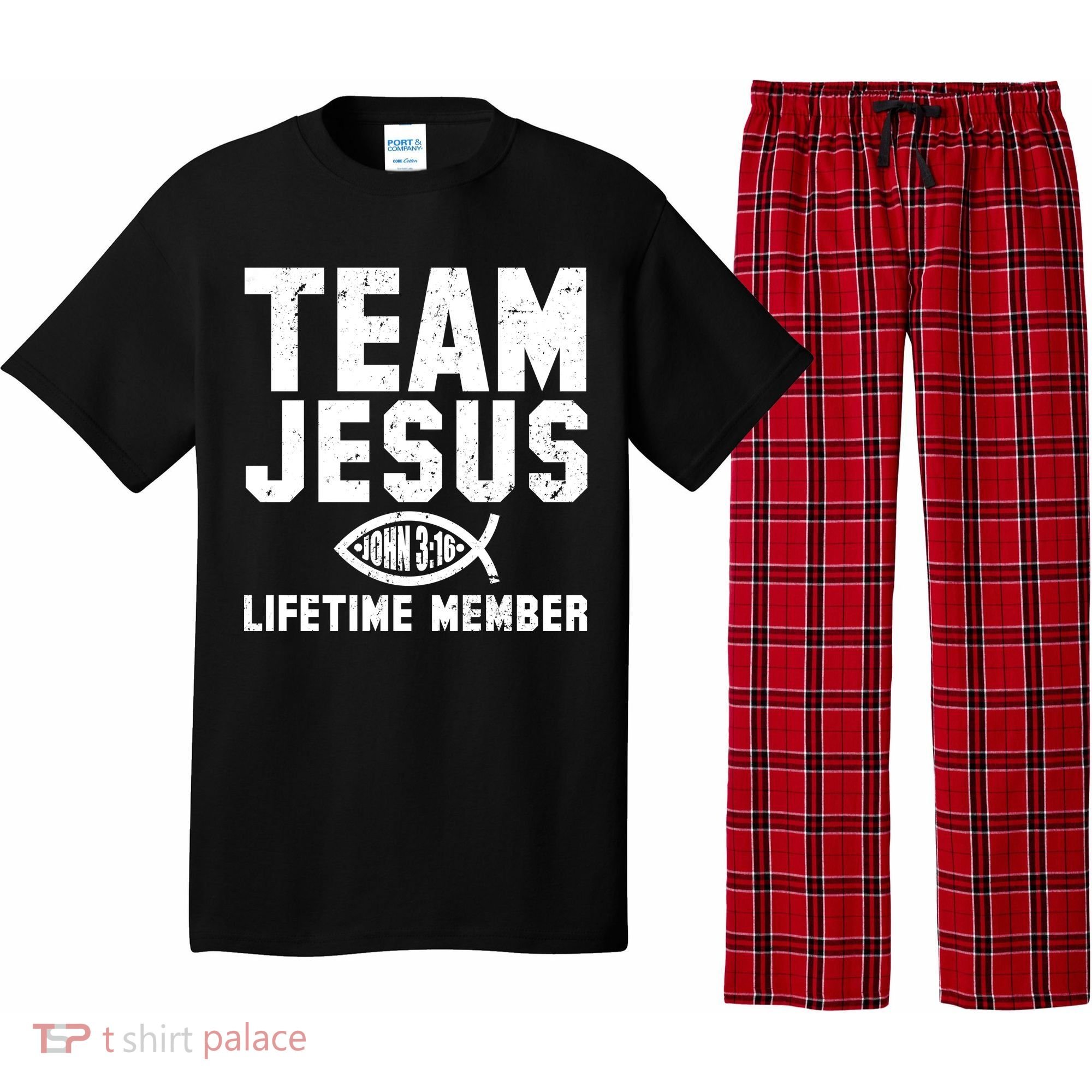 Team Jesus Lifetime Member John 3:16 Pajama Set