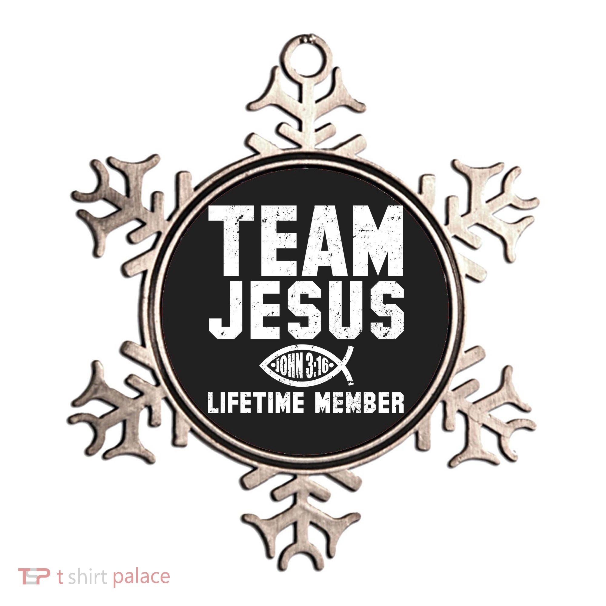 Team Jesus Lifetime Member John 3:16 Ornament