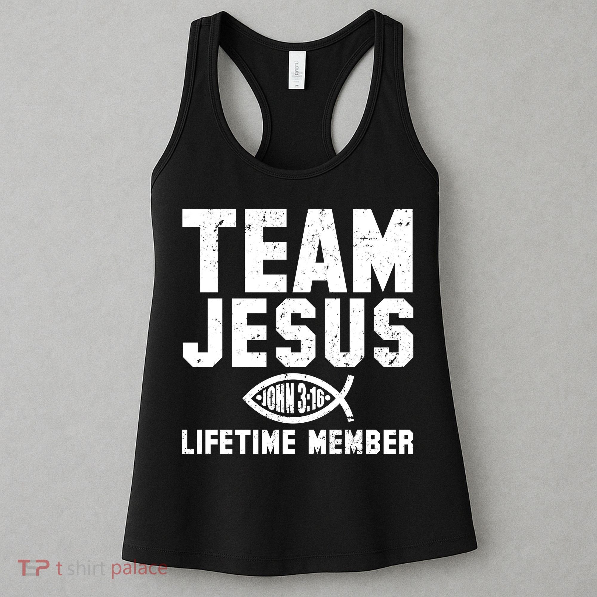 Team Jesus Lifetime Member John 3:16 Women's Tank Top