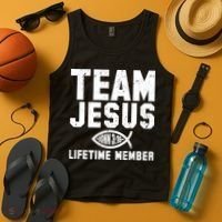 Team Jesus Lifetime Member John 3:16 Tank Top thumb 4