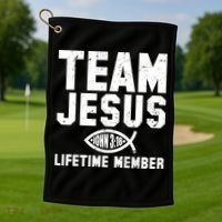 Team Jesus Lifetime Member John 3:16 Golf Towel thumb 1