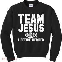 Team Jesus Lifetime Member John 3:16 Kids Sweatshirt thumb 0