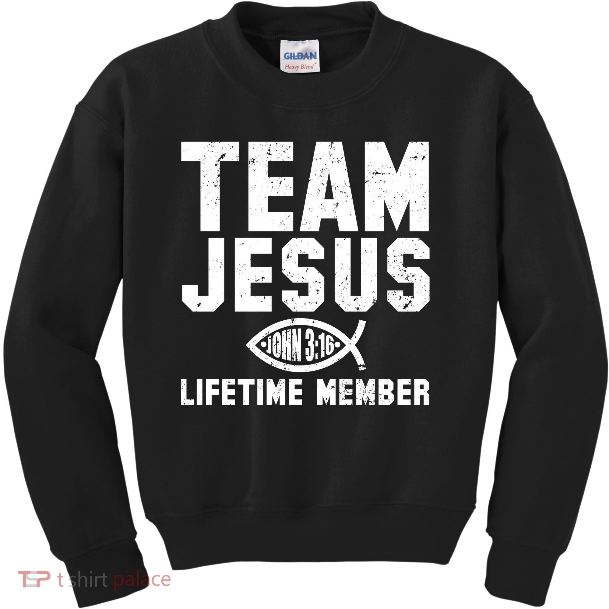Team Jesus Lifetime Member John 3:16 Kids Sweatshirt