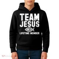 Team Jesus Lifetime Member John 3:16 Kids Hoodie thumb 4