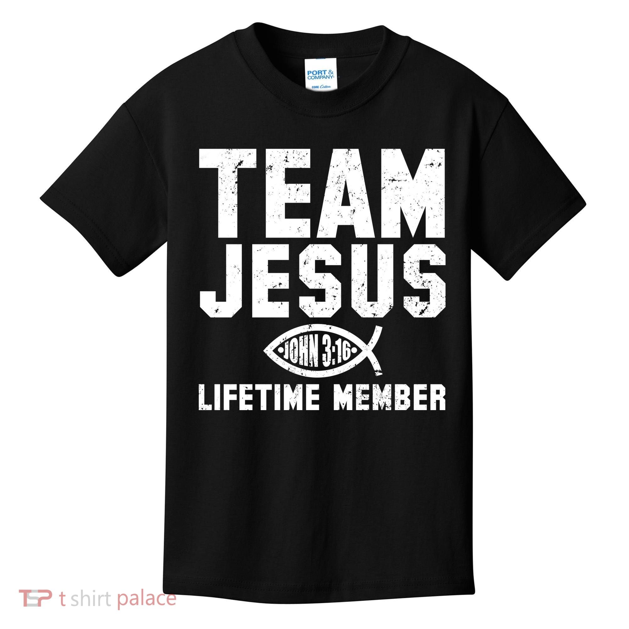 Team Jesus Lifetime Member John 3:16 Kids T-Shirt