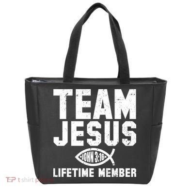 Team Jesus Lifetime Member John 3:16 Tote Bag
