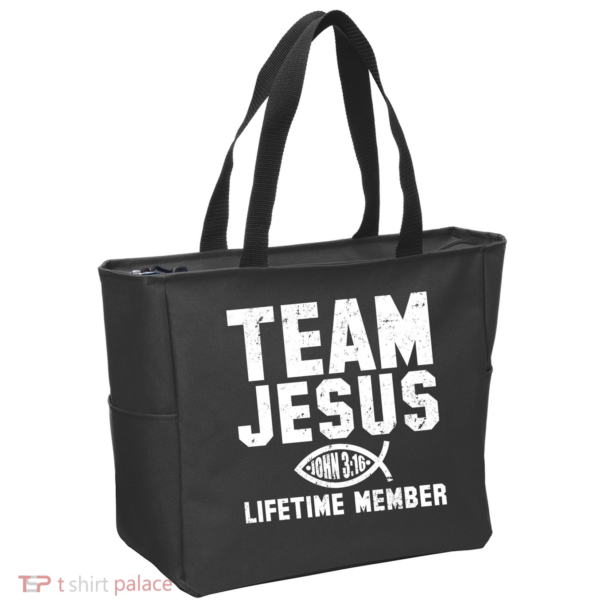 Team Jesus Lifetime Member John 3:16 Tote Bag