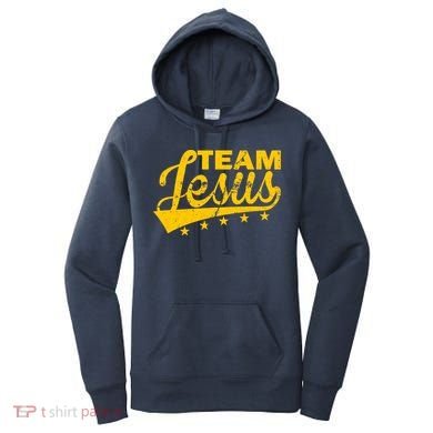 Team Jesus Vintage Christian Women's Hoodie