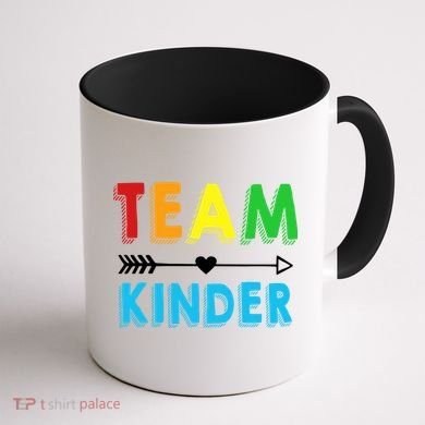 Team Kinder Coffee Mug back