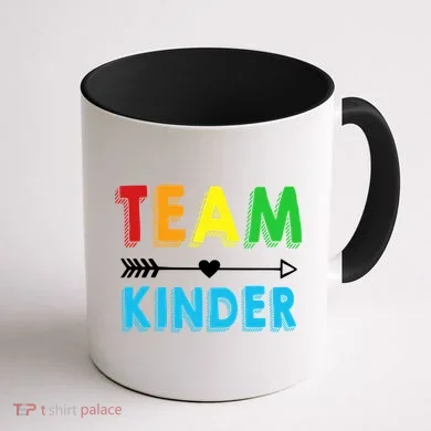 Team Kinder Coffee Mug back