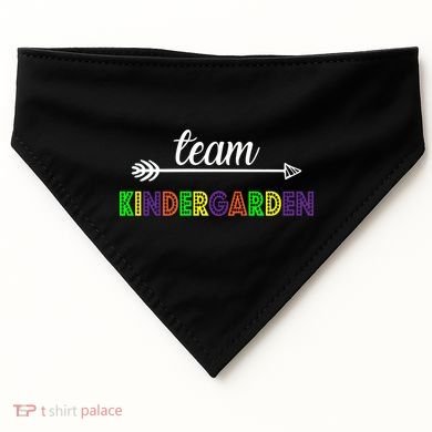 Team Kindergarten Arrow Colorful Logo USA-Made Doggie Bandana