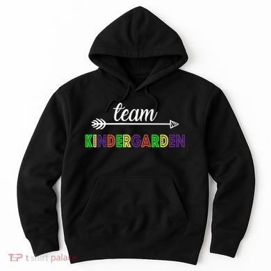 Team Kindergarten Arrow Colorful Logo Hoodie