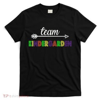 Team Kindergarten Arrow Colorful Logo T-Shirt