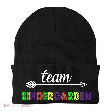Team Kindergarten Arrow Colorful Logo Beanie