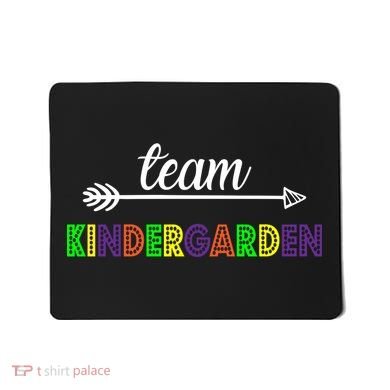 Team Kindergarten Arrow Colorful Logo Mousepad