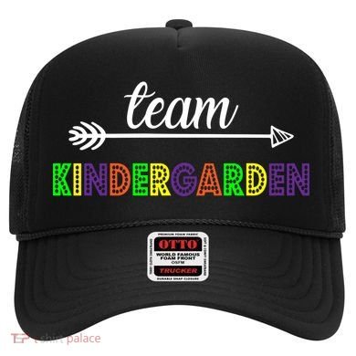 Team Kindergarten Arrow Colorful Logo Hat