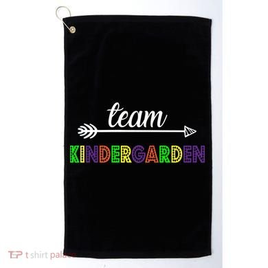 Team Kindergarten Arrow Colorful Logo Golf Towel
