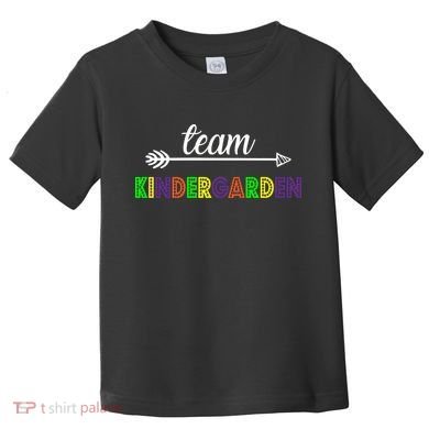 Team Kindergarten Arrow Colorful Logo Toddler T-Shirt