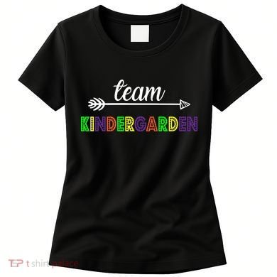 Team Kindergarten Arrow Colorful Logo Women's T-Shirt