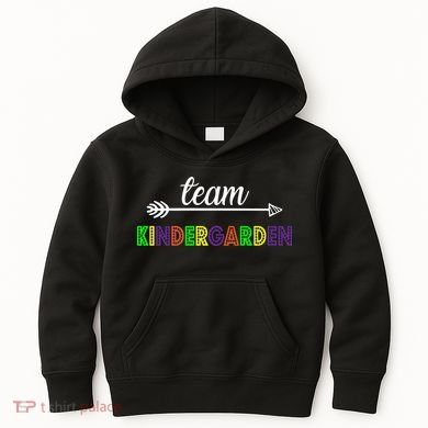 Team Kindergarten Arrow Colorful Logo Kids Hoodie