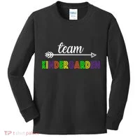 Team Kindergarten Arrow Colorful Logo Kids Long Sleeve Shirt thumb 0