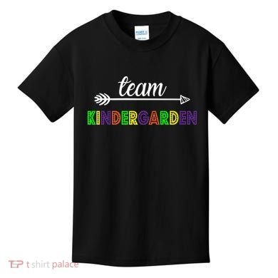 Team Kindergarten Arrow Colorful Logo Kids T-Shirt