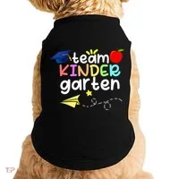 Team Kindergarten Cute Back To Scool Doggie Tank thumb 0