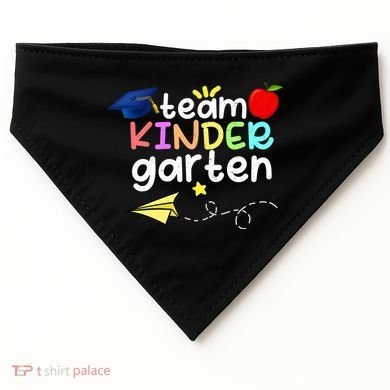 Team Kindergarten Cute Back To Scool USA-Made Doggie Bandana