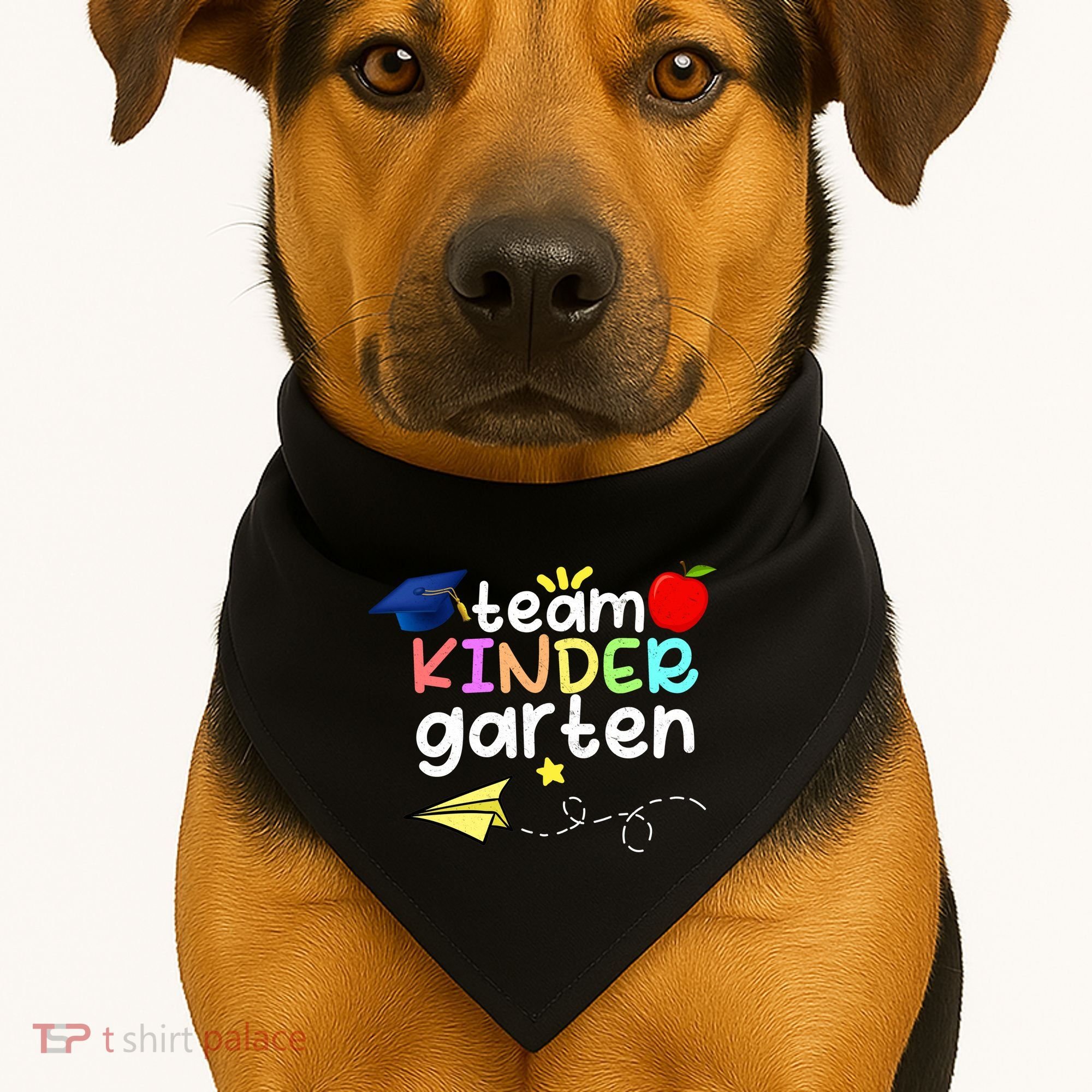 Team Kindergarten Cute Back To Scool USA-Made Doggie Bandana