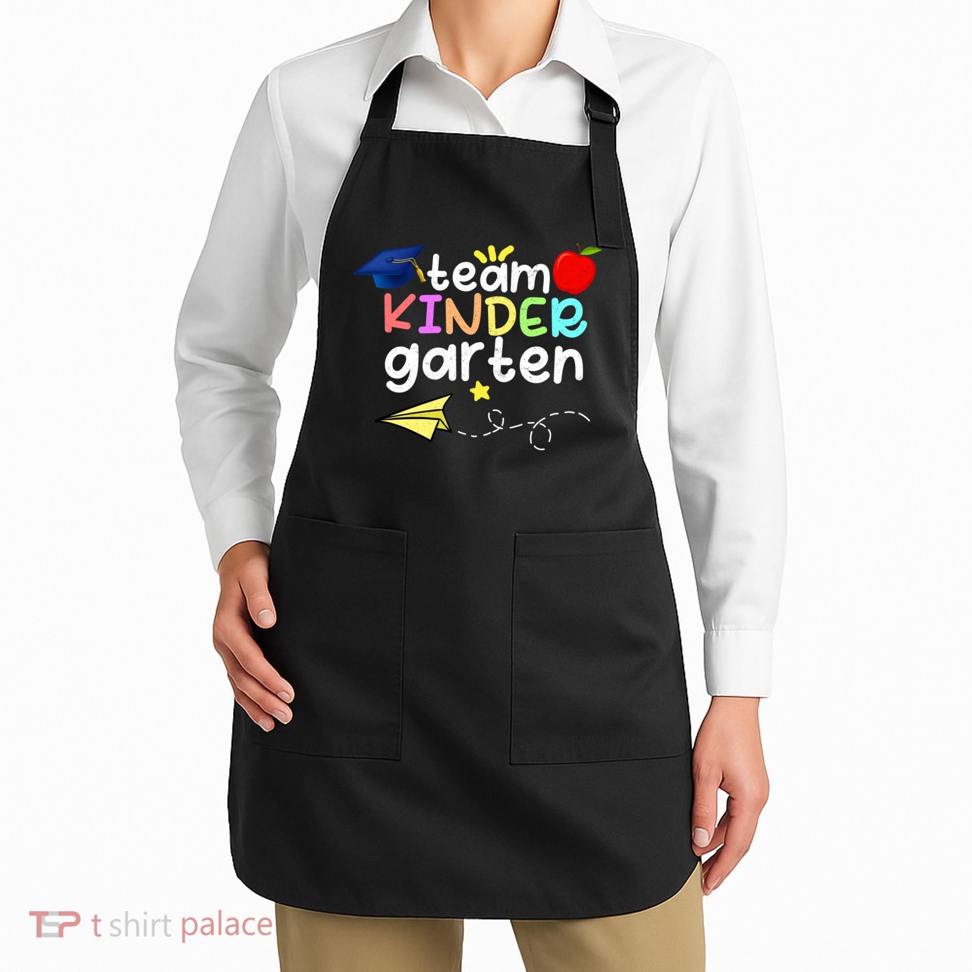 Team Kindergarten Cute Back To Scool Apron