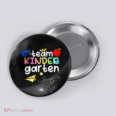 Team Kindergarten Cute Back To Scool Button