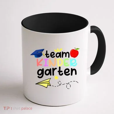 Team Kindergarten Cute Back To Scool Coffee Mug back