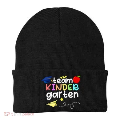 Team Kindergarten Cute Back To Scool Beanie