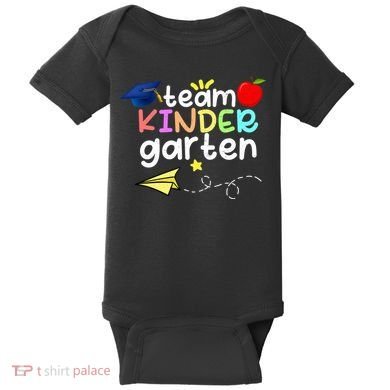 Team Kindergarten Cute Back To Scool Baby Bodysuit
