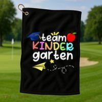 Team Kindergarten Cute Back To Scool Golf Towel thumb 1