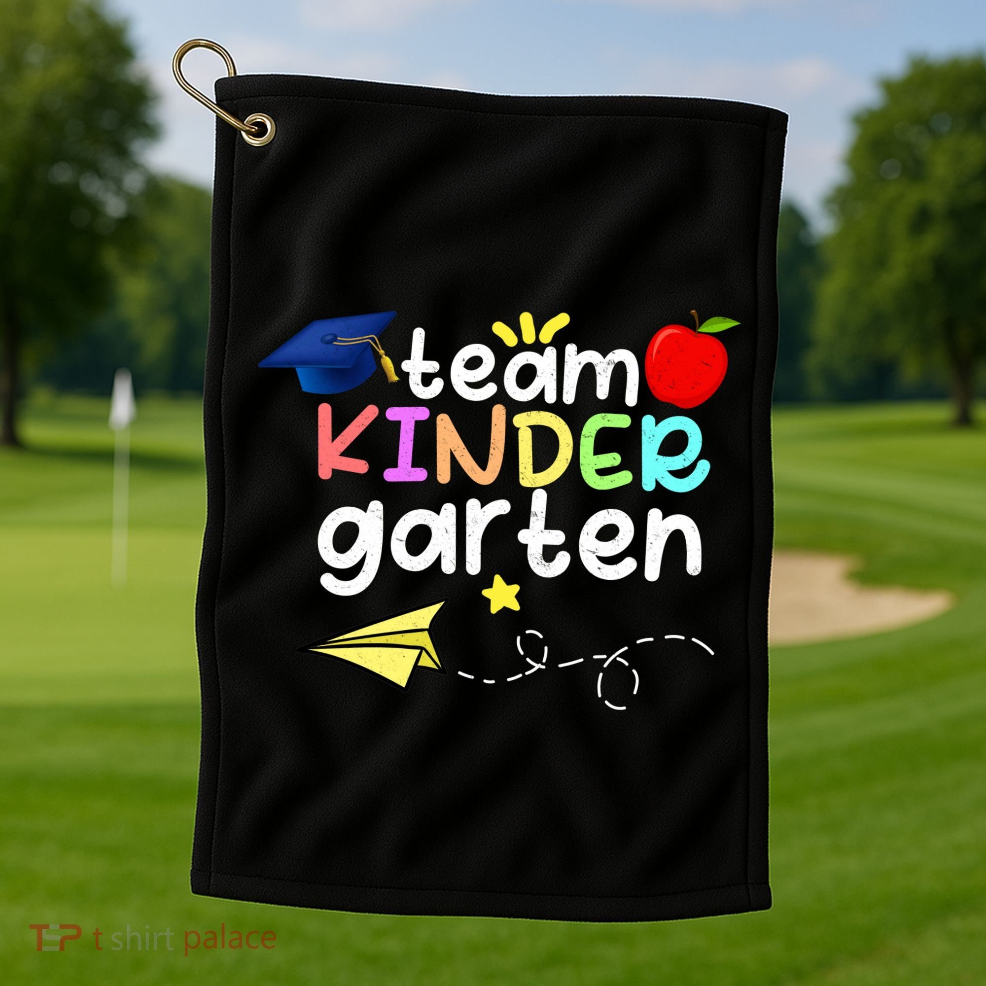 Team Kindergarten Cute Back To Scool Golf Towel