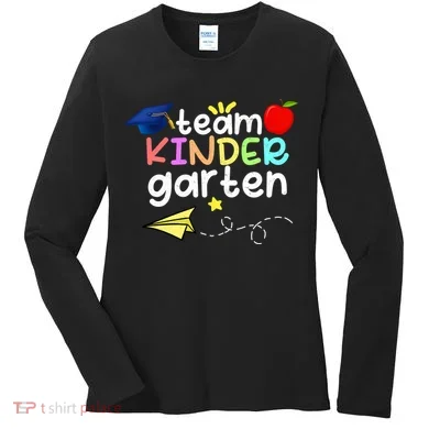 Team Kindergarten Cute Back To Scool Women's Long Sleeve Shirt