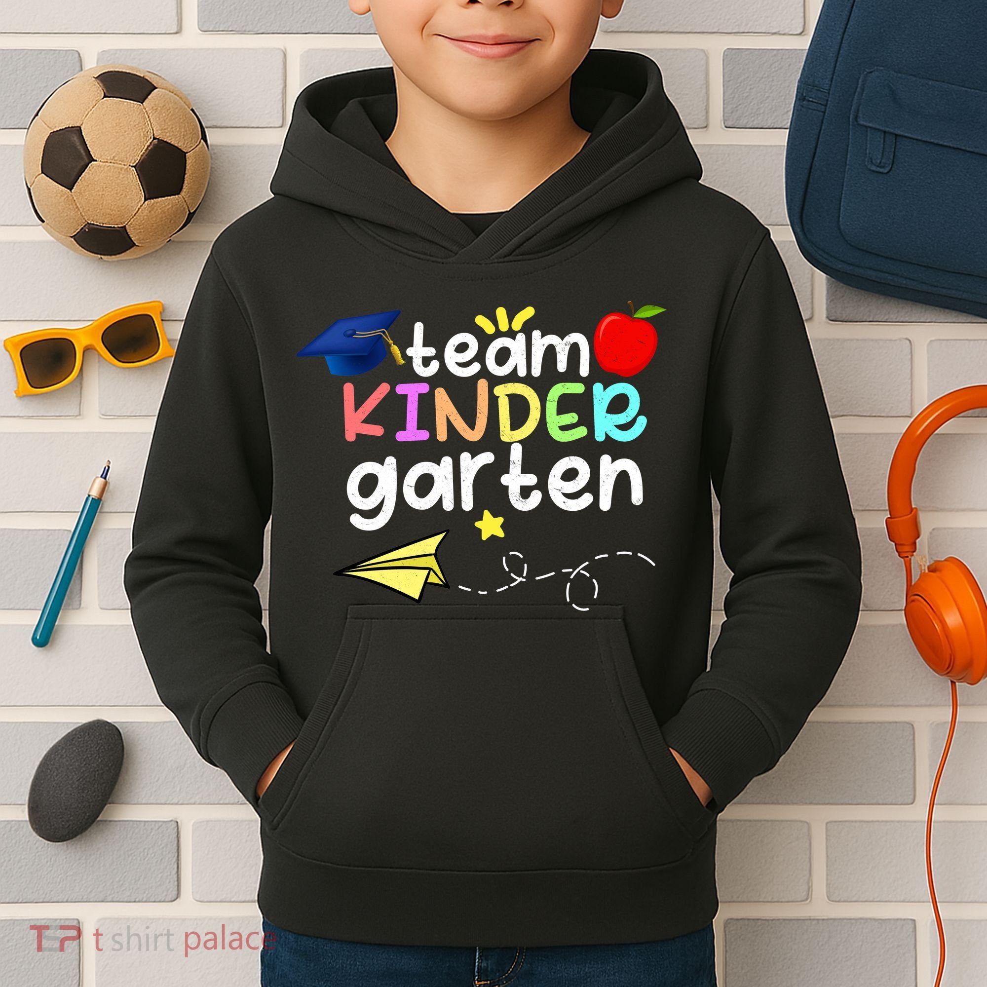 Team Kindergarten Cute Back To Scool Kids Hoodie