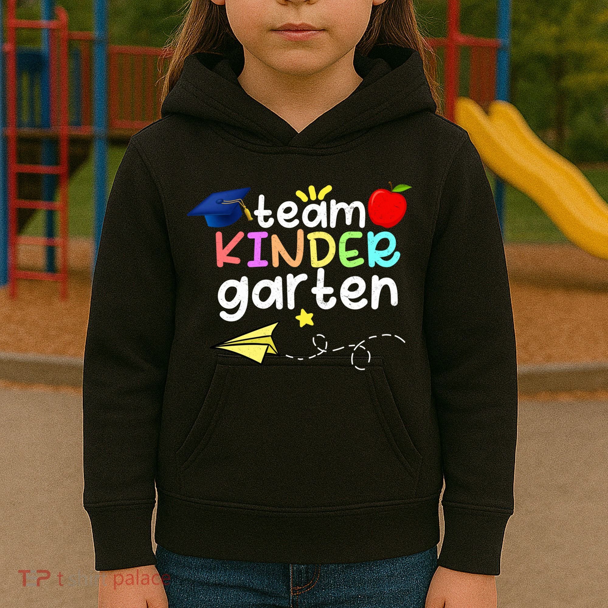 Team Kindergarten Cute Back To Scool Kids Hoodie