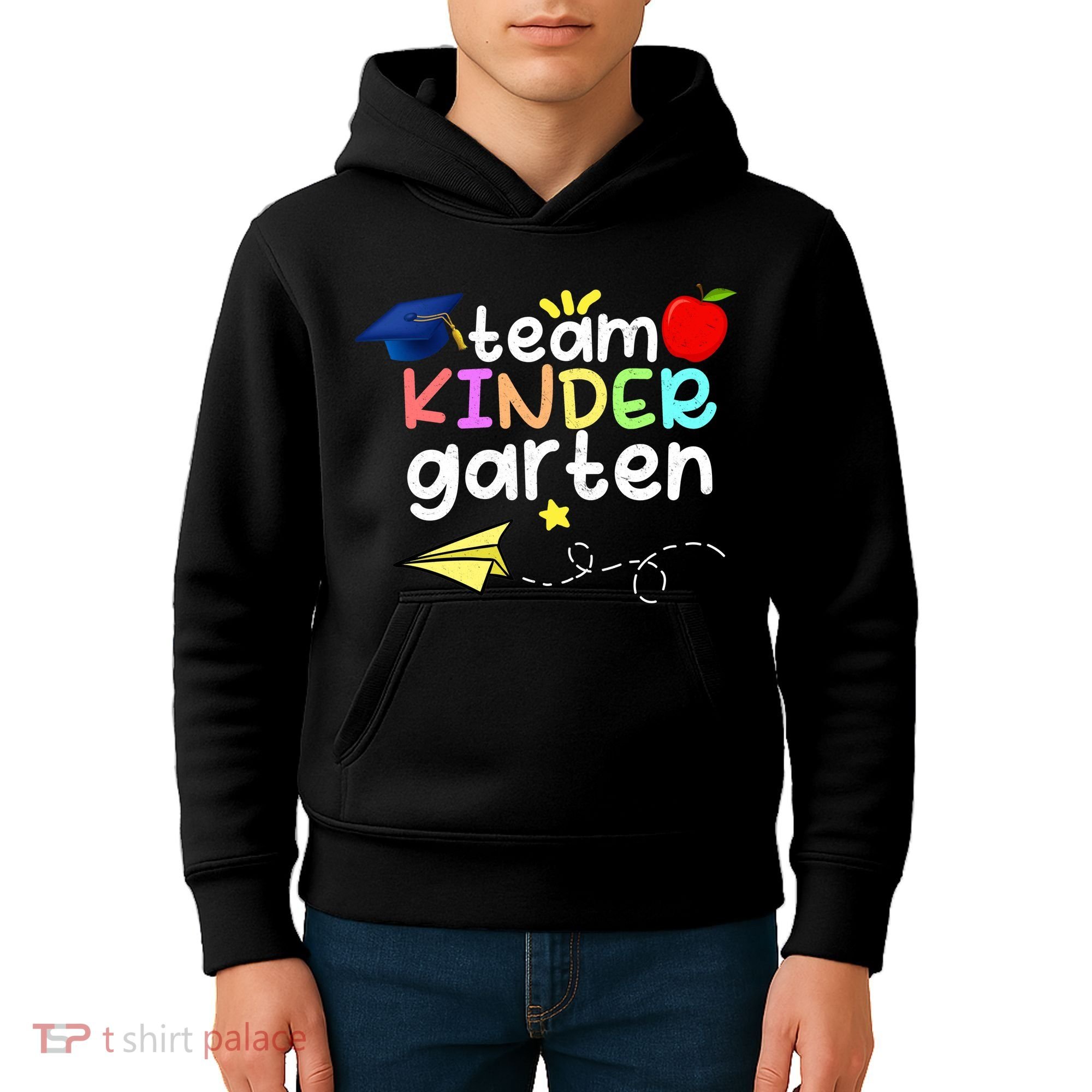 Team Kindergarten Cute Back To Scool Kids Hoodie