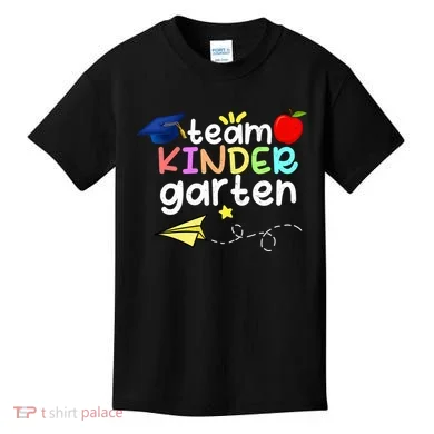 Team Kindergarten Cute Back To Scool Kids T-Shirt