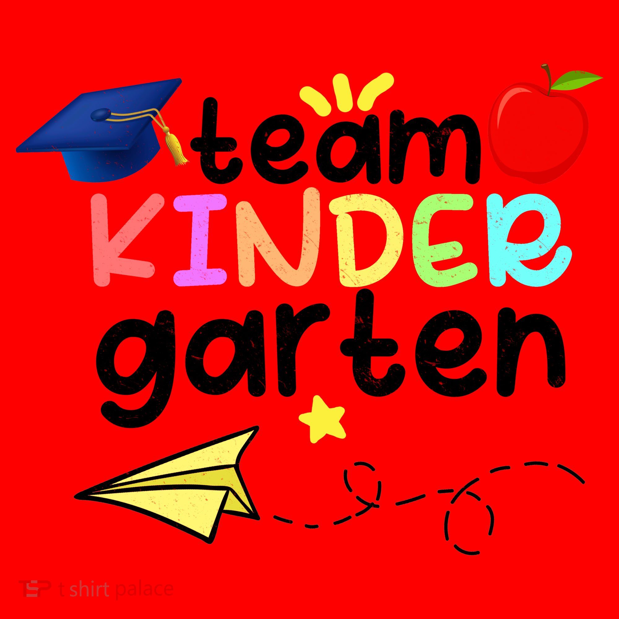 Team Kindergarten Cute Back To Scool Santa Hat