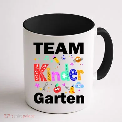 Team Kindergarten Teacher Coffee Mug back