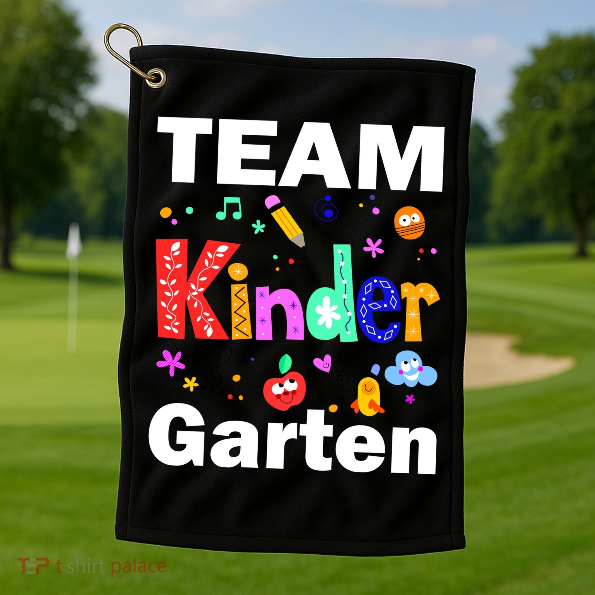 Team Kindergarten Teacher Golf Towel